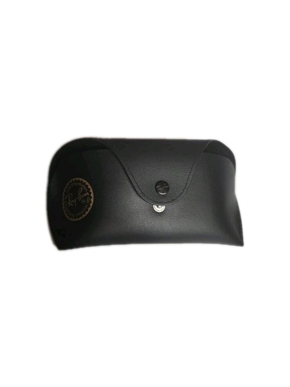 Ray-Ban Black Sunglasses Case Snap Closure Luxottica Hard Shell Storage Holder